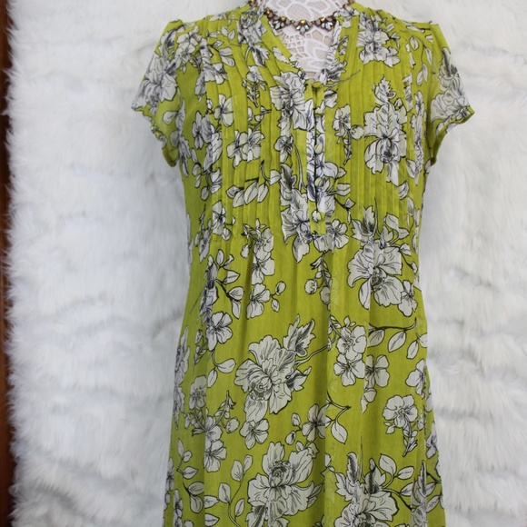 J.B.S. Dresses Beautiful Limegreen Floral Dress Poshmark